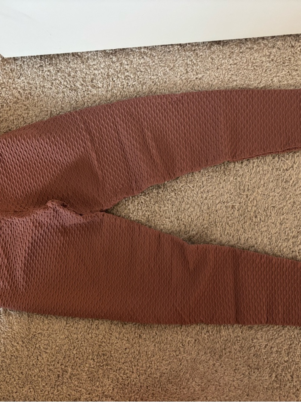 Booty by Brabants Textured Leggings in dusty pink